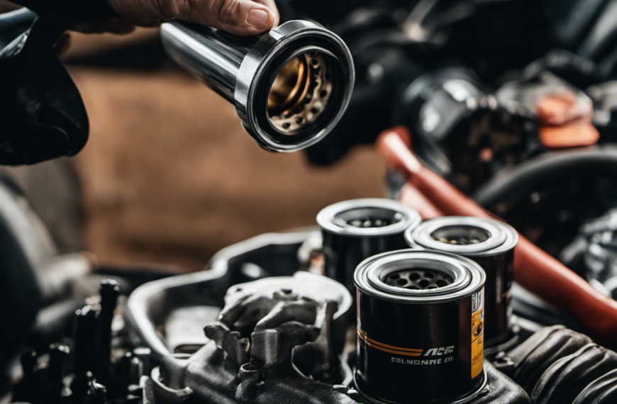 An image capturing the essence of mastering oil filter replacement